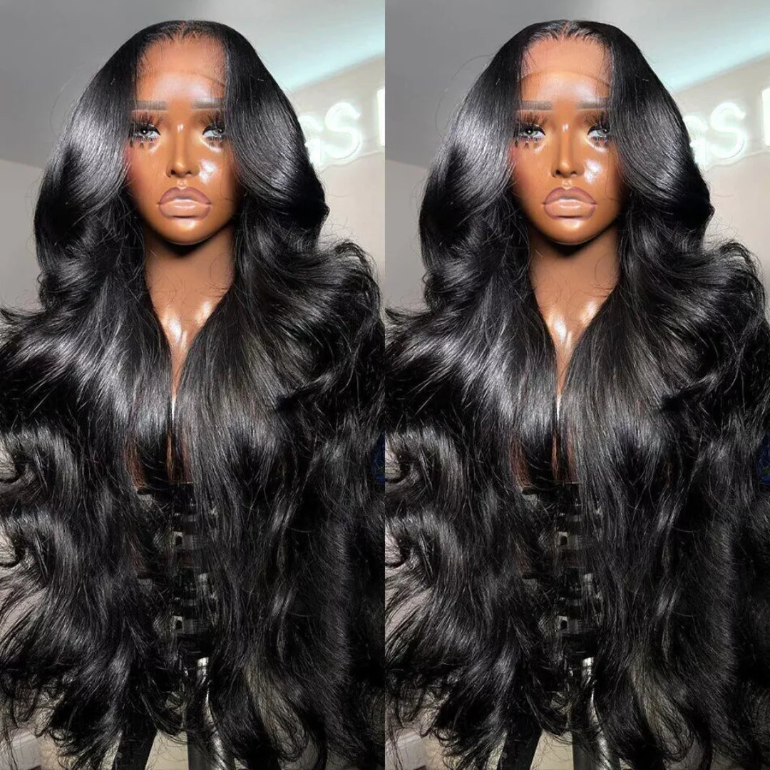 26” 13x6 Body Wave HD Lace Frontal Wig 180% Density Pre Bleached Glueless Wig